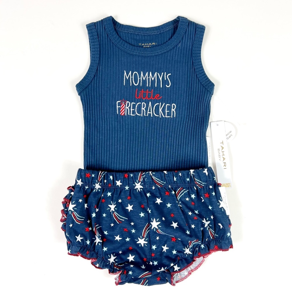 Tahari Baby “Mama’s Little Firecracker” 2 Piece Set